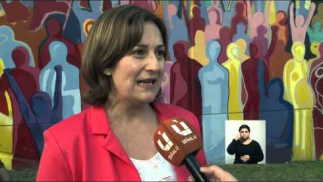 imagen La UNCuyo inauguró el mural "presente"