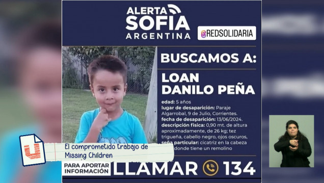 imagen Según Missing Children Argentina, son 112 niñas y niños los que desaparecieron en las últimas tres décadas