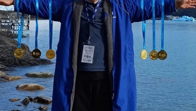 imagen Darío Silva, el mendocino que sobresale en la natación abierta mundial