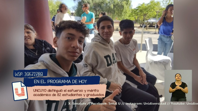 imagen Estudiantes de la UNCUYO recibieron el premio al esfuerzo "María Elisa Norton Farmache" 