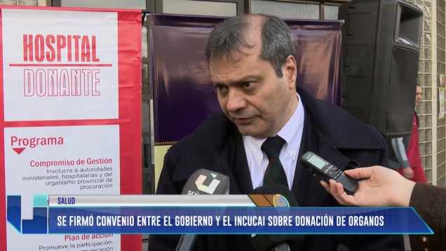 imagen Se firmó convenio entre el gobierno y el INCUCAI sobre donación de órganos
