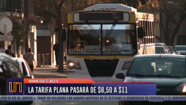 imagen El boleto de colectivo costará $ 11 a partir del jueves 22