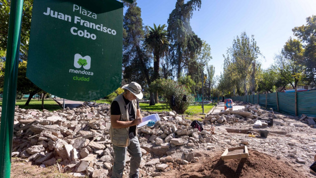 imagen Hallazgos arqueológicos en la plaza Cobo de la Cuarta Sección