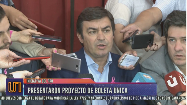 imagen De Marchi presentó un proyecto de Boleta Única y molestó a Cornejo