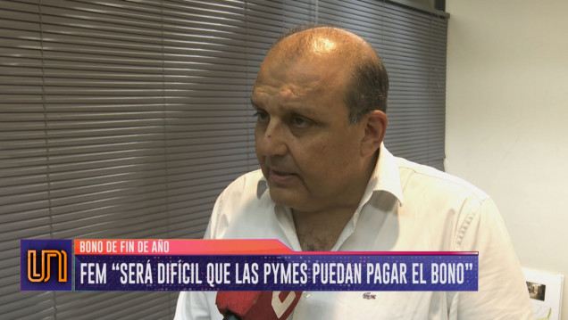 imagen Para la FEM, el bono de fin de año será "un inconveniente" para las pymes