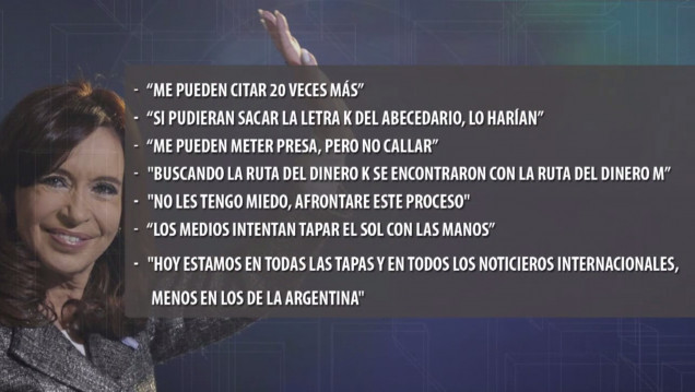 imagen CFK declaró ante el juez Bonadío por la causa dólar futuro
