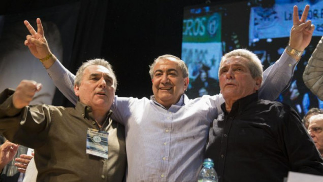 imagen La CGT se unificó bajo un triunvirato pese a la oposición de dos corrientes