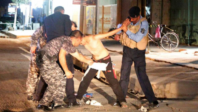 imagen La policía iraquí liberó a un niño que tenía un cinturón explosivo