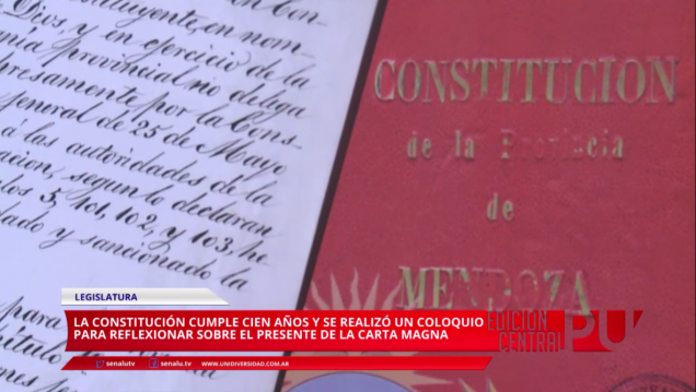 imagen Cien años de la constitución provincial