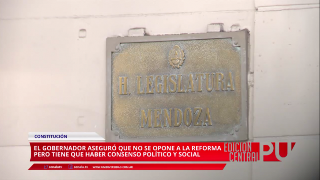 imagen Cornejo no se opondría a la reforma de la constitución