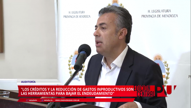 imagen Hablo Cornejo sobre las cuentas públicas de Mendoza