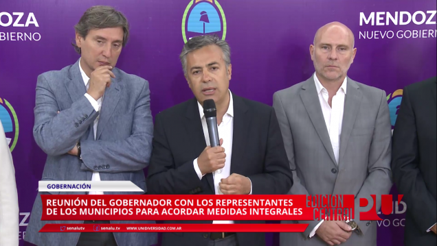 imagen Cornejo se reunió con los intendentes