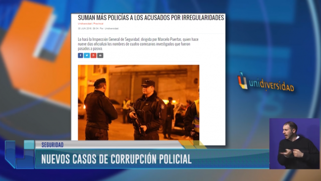 imagen Nuevos casos de corrupción policial
