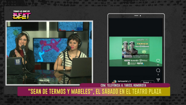 imagen Tarico on the Rotemberg estrena "Sean de Termos y Mabeles" en Mendoza