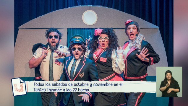 imagen "Modo Avión": integrantes de esta comedia de alto vuelo visitaron Apuntes