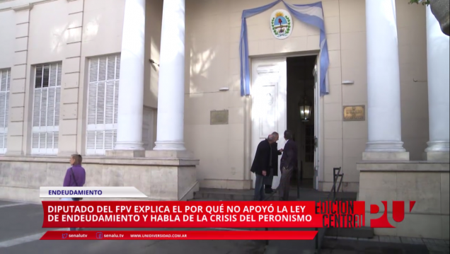 imagen Ley de Endeudamiento: Palabra desde FPV