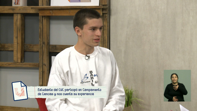 imagen Cómo fue la experiencia de un estudiante del CUC en el Campamento Nacional de Ciencias para Jóvenes