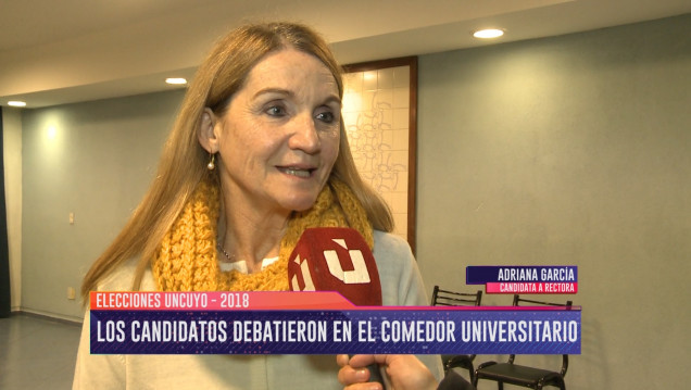 imagen Debate electoral en la UNCUYO: Adriana García