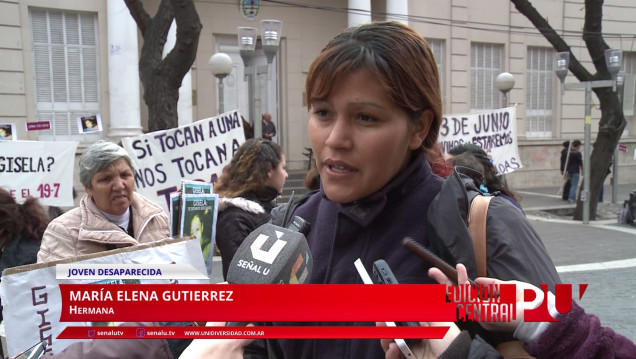 imagen Familiares de Gisela Gutierrez marcharon a la legislatura