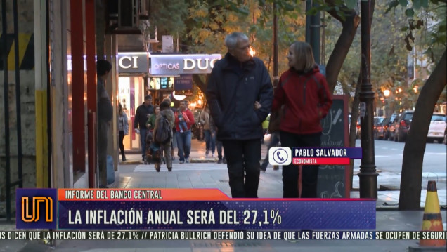 imagen La inflación anual será del 27 %