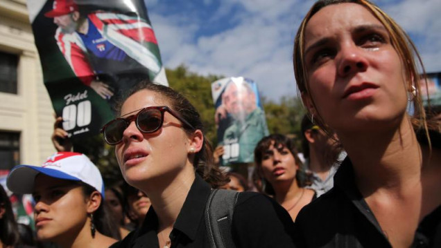 imagen Cuba llora la muerte de su líder