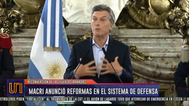 imagen Las Fuerzas Armadas actuarán en la seguridad interior