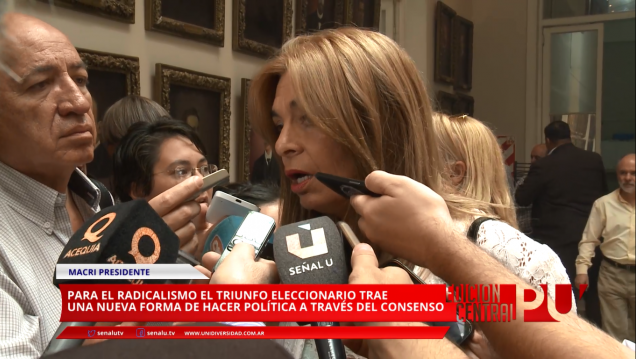 imagen  Para el radicalismo llega una política del consenso