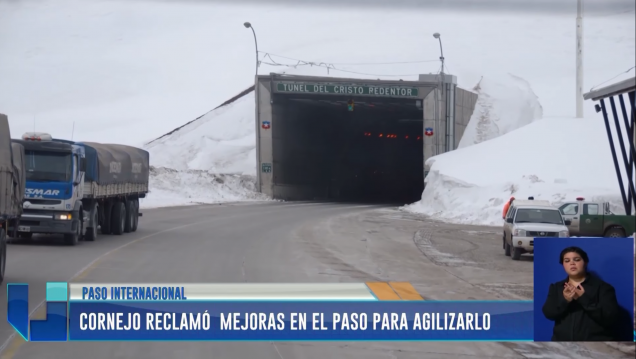 imagen Cornejo reclamó mejoras en el paso internacional para agilizarlo