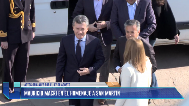 imagen Mauricio Macri en el homenaje a San Martín