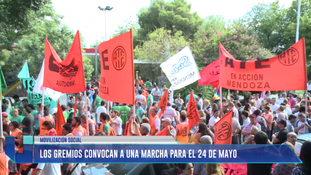 imagen Los gremios convocan a una marcha para el 24 de mayo