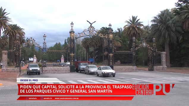 imagen Piden traspaso de gestión del Parque Gral San Martín y Cívico