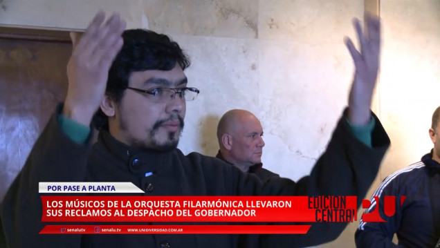 imagen Reclamo de los músicos de la Filarmónica