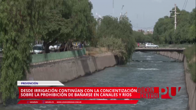 imagen Concientización sobre bañarse en canales y ríos