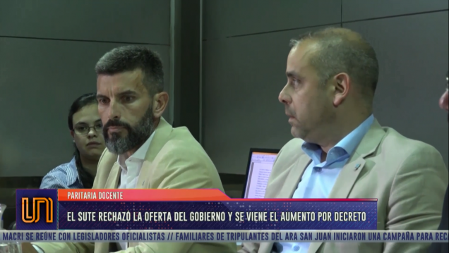 imagen Paritaria docente: el SUTE presentó su contrapropuesta 