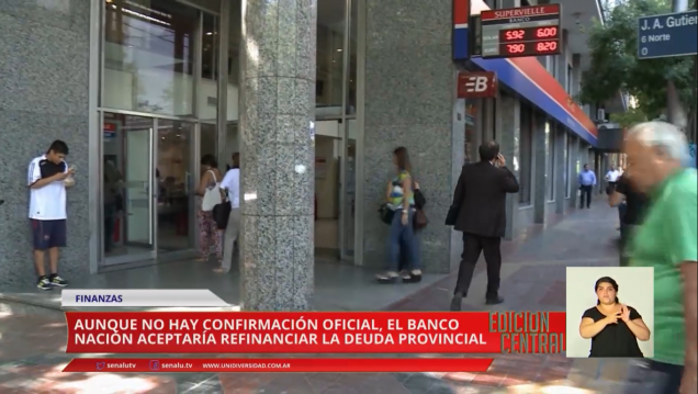 imagen Se refinanciará la deuda provincial con el Banco Nación
