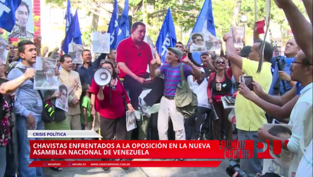 imagen Chavistas enfrentados con la oposición