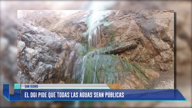 imagen El DGI pide que todas las aguas sean públicas