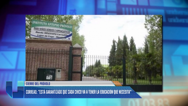imagen  Correas: "Está garantizado que cada chico va a tener la educación que necesita"