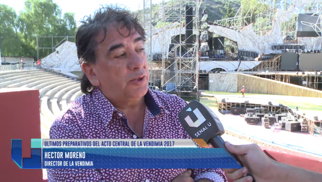 imagen Últimos preparativos del acto central de la Vendimia 2017