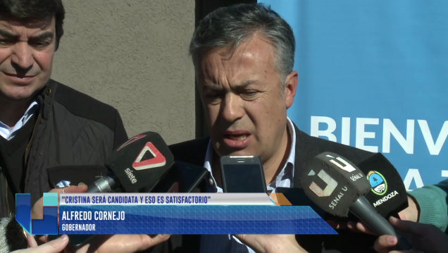 imagen Cornejo: "Cristina será candidata y eso es satisfactorio"