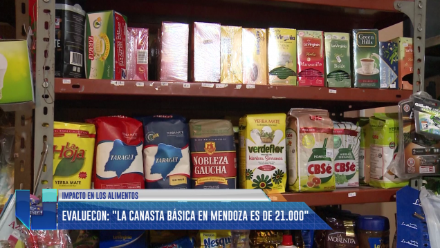 imagen Evaluecon: "La canasta básica en Mendoza es de $ 21 000"