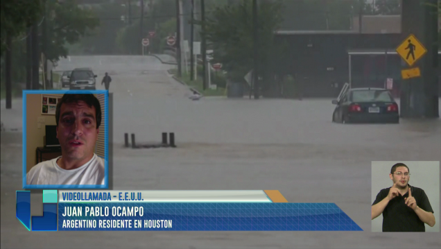imagen Un argentino describe la tragedia tras el huracán Harvey