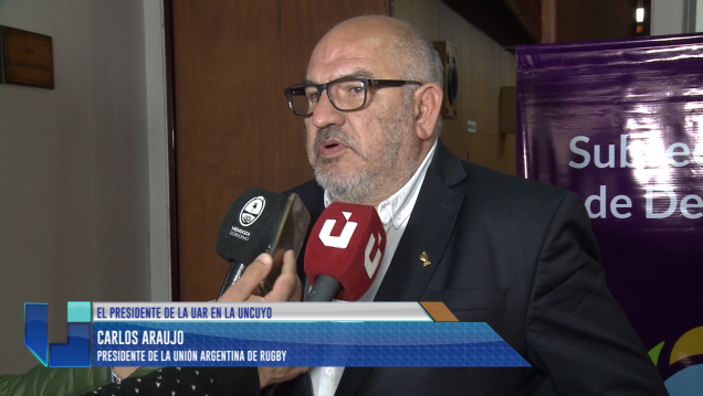 imagen El presidente de la Unión Argentina de Rugby visitó la UNCUYO