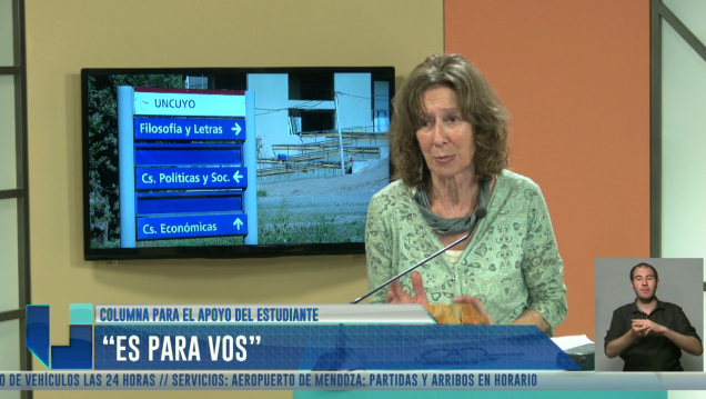 imagen "Es para vos", la columna del Servicio de Apoyo al Estudiante y Orientación Vocacional de la UNCUYO
