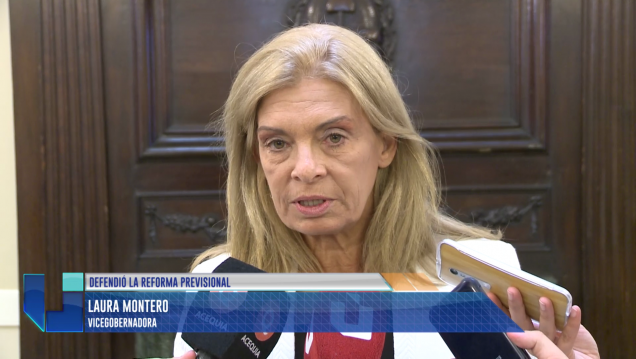 imagen Por qué la vicegobernadora Montero defiende la reforma previsional