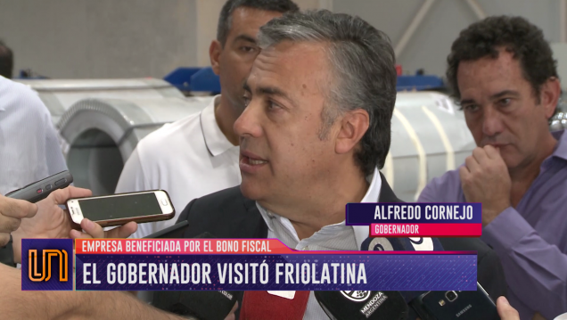 imagen Bono fiscal: el Gobernador visitó la empresa Friolatina