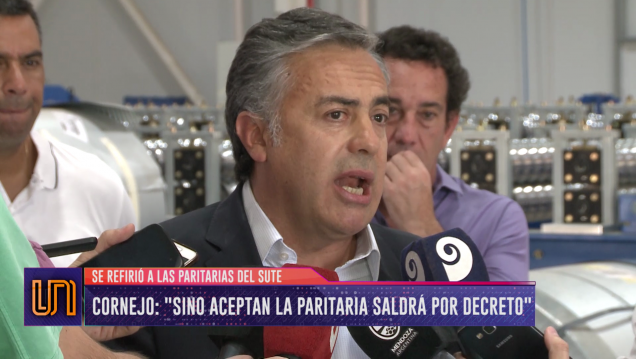 imagen Cornejo al SUTE: "Si no aceptan, el aumento saldrá por decreto"