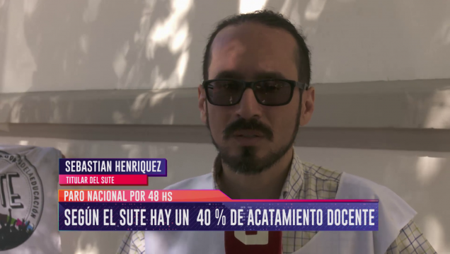 imagen Según el SUTE, hubo un 40 % de acatamiento docente