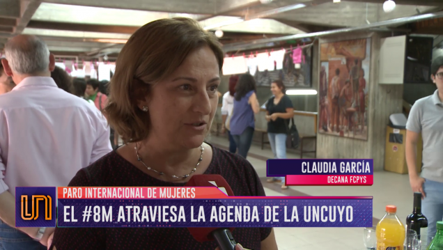 imagen #8M: las mujeres de la Facultad de Ciencias Políticas adhieren al paro