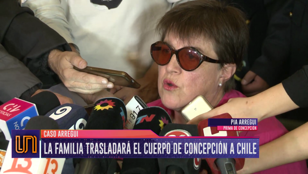 imagen La familia de Arregui trasladará el cuerpo de Concepción a Chile